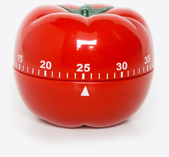 a basic mechanical pomodoro timer