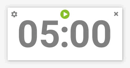 start the timer by clicking the button, use pause and resume